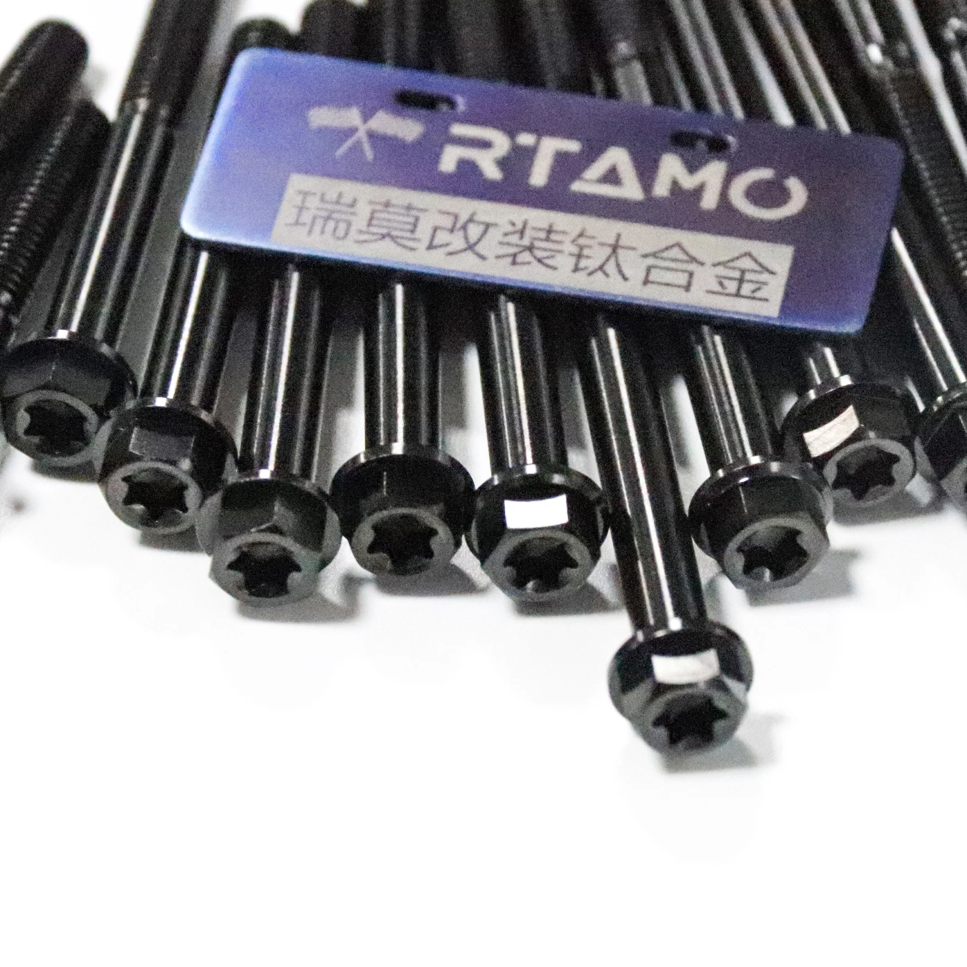 RTAMO Titanium Flange Torx Head Bolt 1PC M6 Full-Forged T30 Black Color