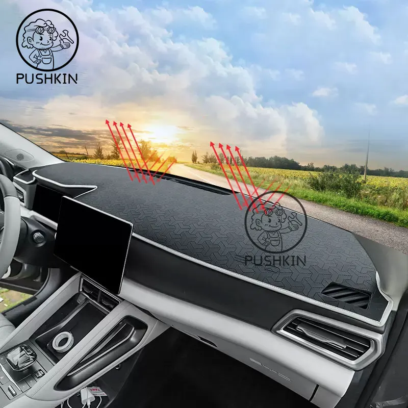 For BYD Yuan UP Yuan Pro 2024 2025 Car Dashboard Cover Anti-UV Non-slip Mat Accessories
