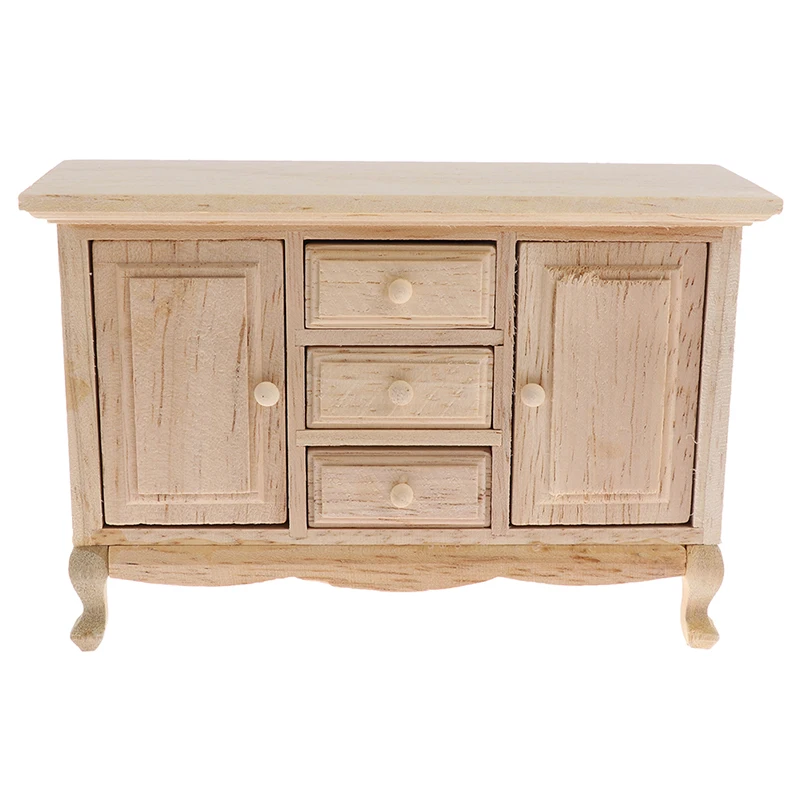 1/12 ドールハウスミニチュアミニ模擬木製キャビネットモデルおもちゃアクセサリー