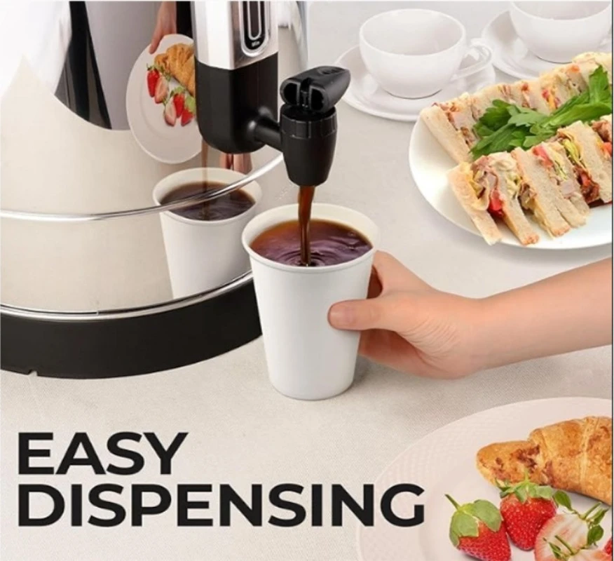 Commercial Large Capacity Electric Kettle Stainless Steel Coffee Insulated Bucket Tea Brewing Barrel for Catering