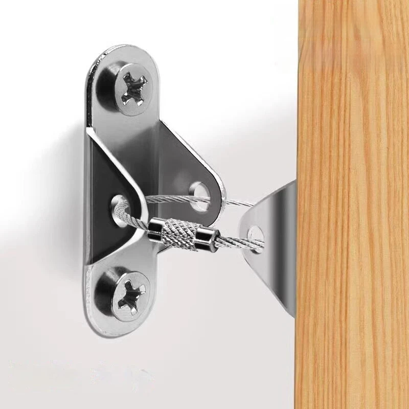 4PCS Anti Toppling Fasteners Cabinets Tables Bookshelves Anti Shaking Furniture Anti Toppling Fasteners No Drilling Required