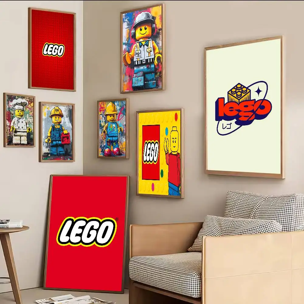 Cartoon Fun L-legos Classic Vintage Posters HD Quality Wall Art Retro Posters For Home Room Wall Decor