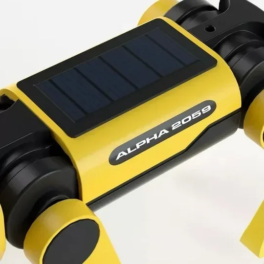 ألعاب كلب روبوت ذكية بيونيك رباعية الأرجل تعمل بالطاقة الشمسية ميكانيكية للكلاب ألعاب تجميع تعليمية لغز تكنولوجيا العلوم للأطفال