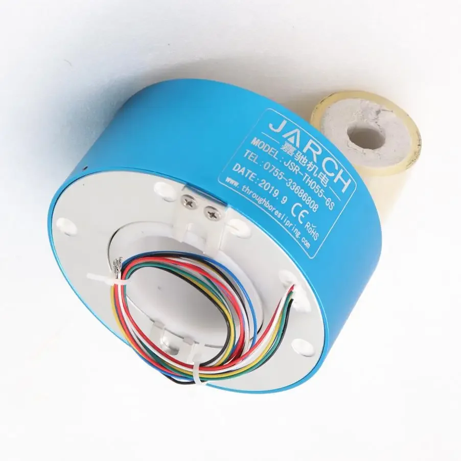 12 circuits 10A Through Bore Slip Ring for Bag-forming Packaging Machine