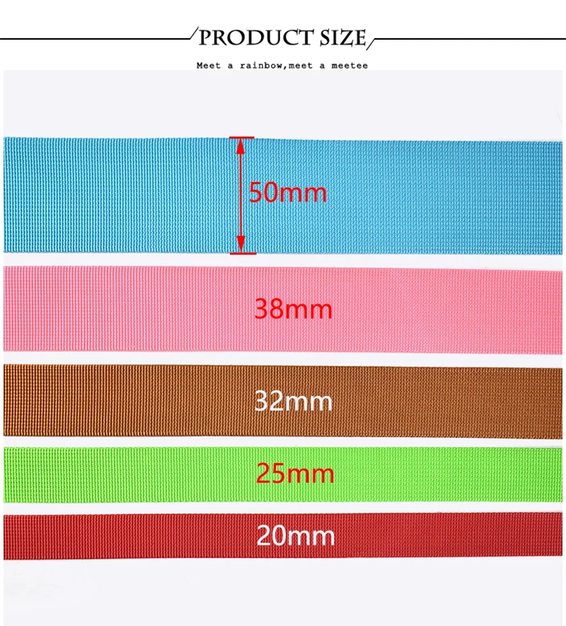 20 Meter 20/25/32/38/50 mm Nylon-Gurtband, 1 mm dick, Taschenband, Sicherheitsgurt, Zierband, Nähmaterial, Kleidung, DIY-Zubehör – Detail 6