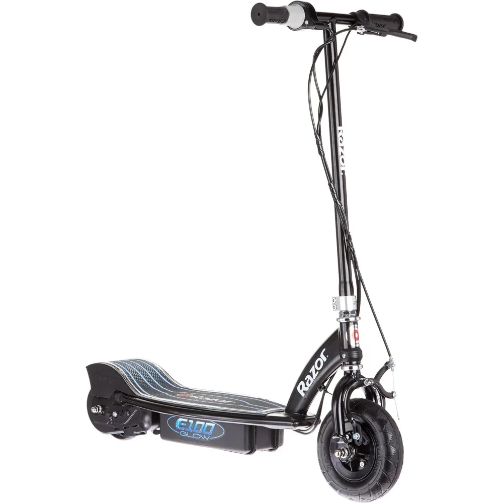 

Glow Electric Scooter for Kids Age 8 and Up, LED Light-Up Deck, 8" Air-Filled Front Tire, Up to 40 min Continuous Ride Time