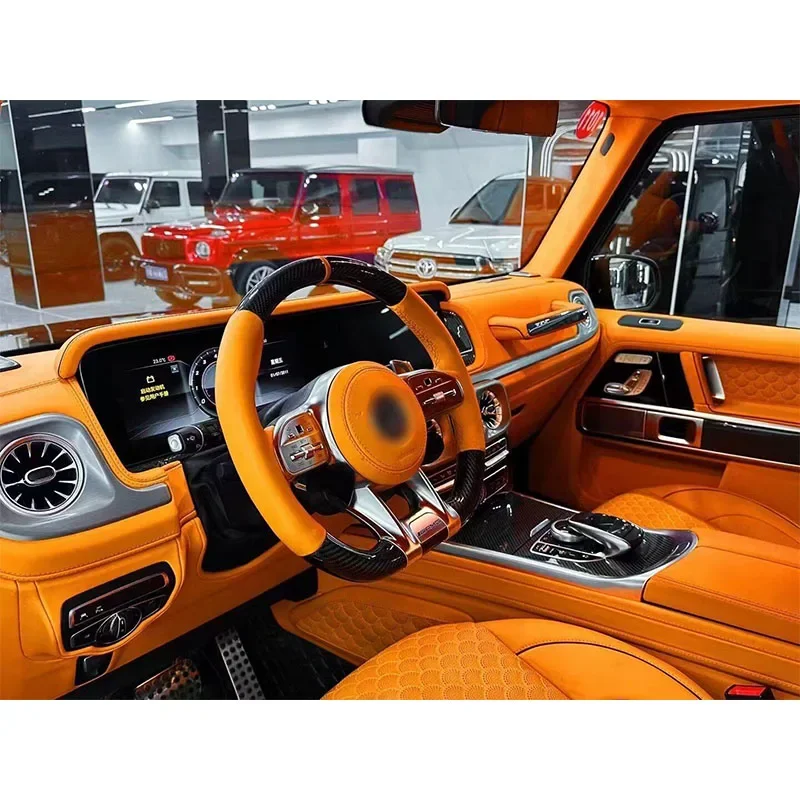 Tuning Parts Interior Full Screen Upgrade with Car Steering Wheel for Mercedes-benz G500 G63 W463 Modification Kit