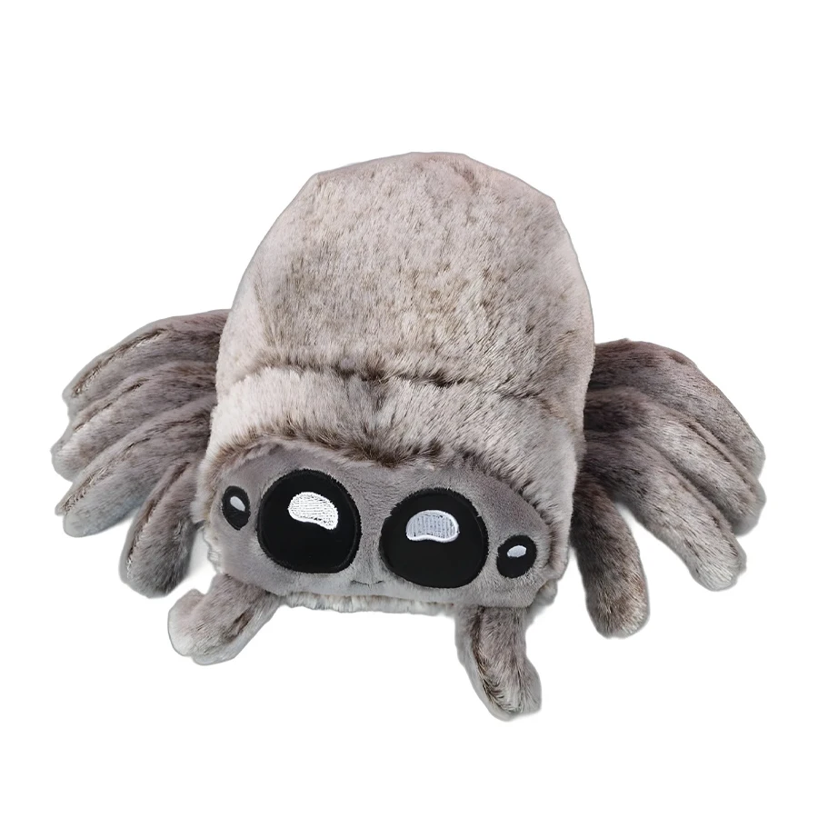 Lucas Friend Spider Plush Toy Kawaii Black White Spider Doll, almohada de decoración para el hogar, relleno suave, regalos de Halloween, juguete para niños