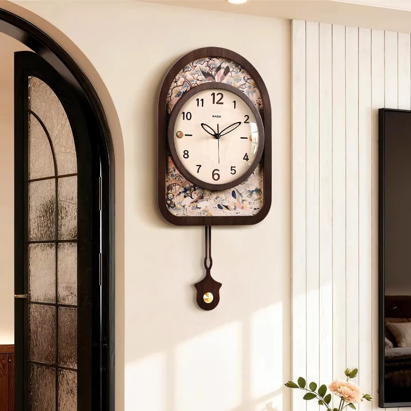 Reloj de Pared de Lujo Retro de Alta Gama, Reloj Digital de Pared para Sala de Estar, Reloj Digital de Pared de Celebridad en Línea