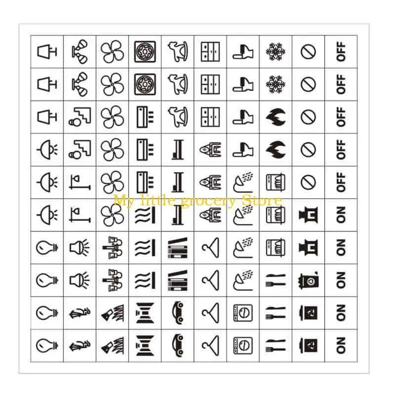 D5BD Waterproof Switchs Panel Labels Light Switchs Labels Sticker Home,Office,School