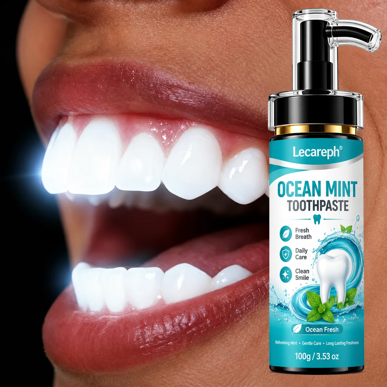 数秒で歯を瞬時に白くする。9.9%のヒドロキシアパタイト配合 - Teeth Whitening With Baking Soda のレビューと価格
