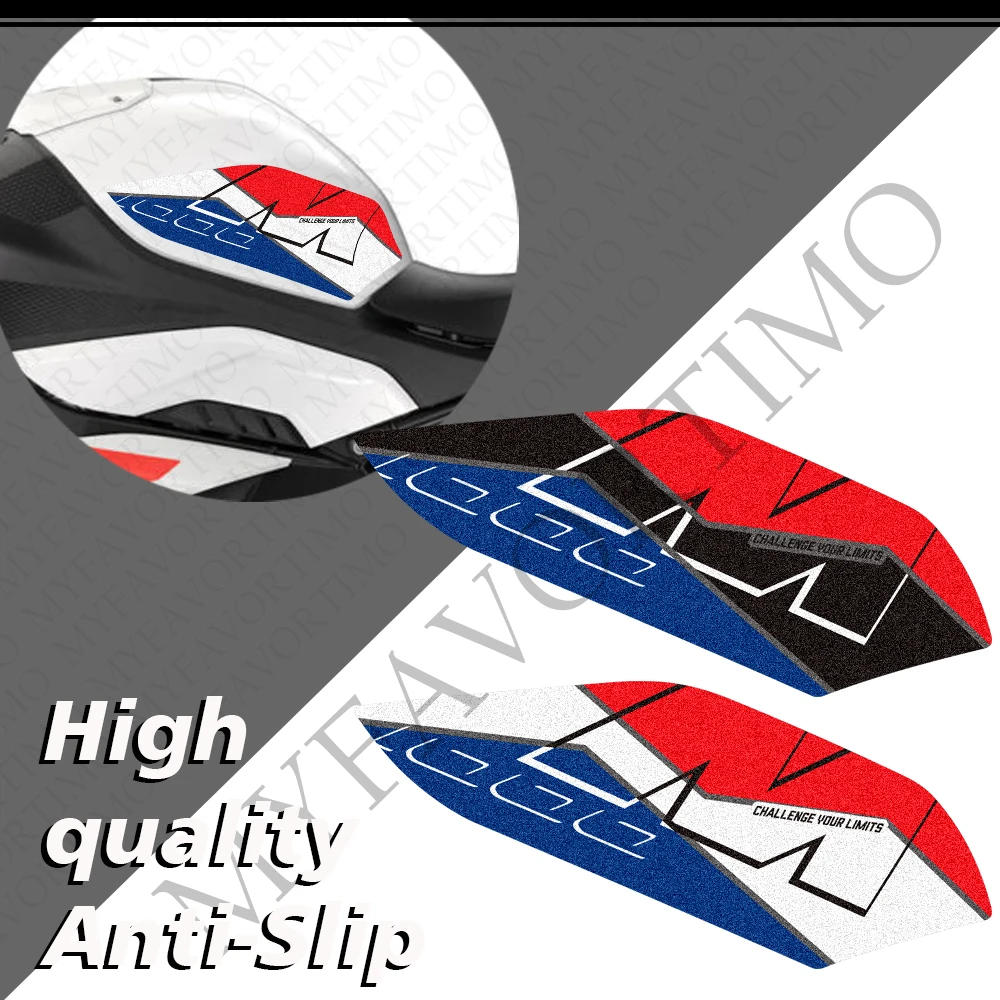 For S1000RR S1000R RR S 1000 M1000 M1000RR M1000R  Side Grips Gas Fuel Oil Knee Tank Pad Stickers Decals Protector