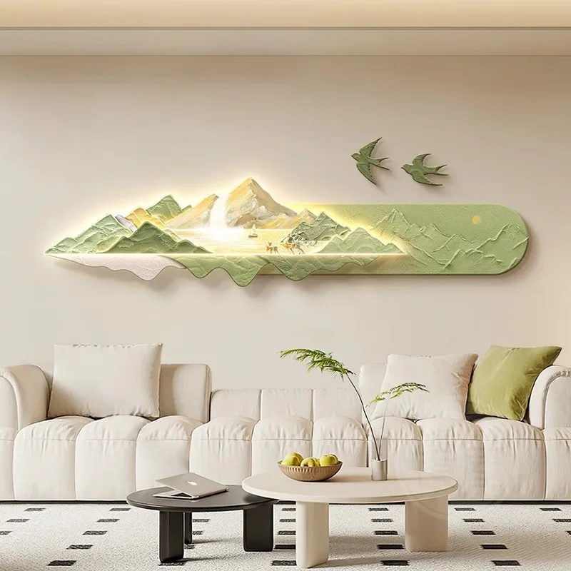 Led Modern Luxury Light Art Deco Design Lamp Painting For Living Room For Sofa Background Wall Or Wall Lamp Backrest Wall Art