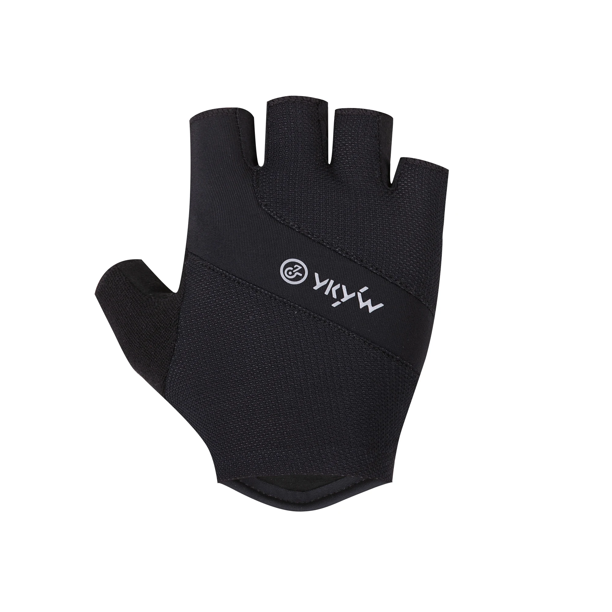 YKYWBIKE Cycling Gloves Faux Leather Velvet Half Finger Road Bike Sports Gloves Summer Shock-absorbing Breathable Bicycle Gloves