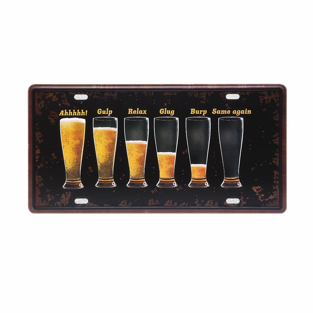 Bar Retro Plate, Wine Beer Vintage Metal Tin Sign, for Pub, Club, Tavern, Home Decor, Wall stickers, Art poster, Painting, A617