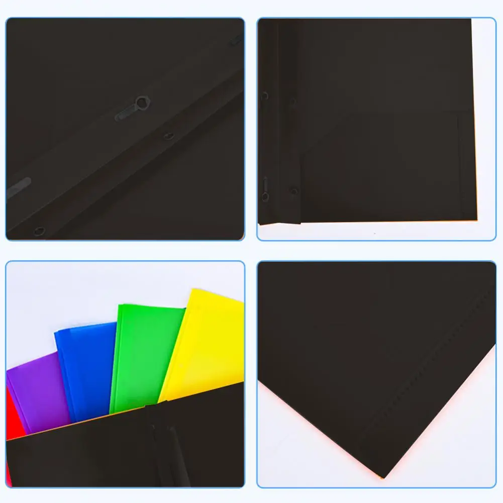 A4 Size File Folder Tear-resistant Document Holder Waterproof A4 File Folder with Pockets Tear-resistant Document for Office