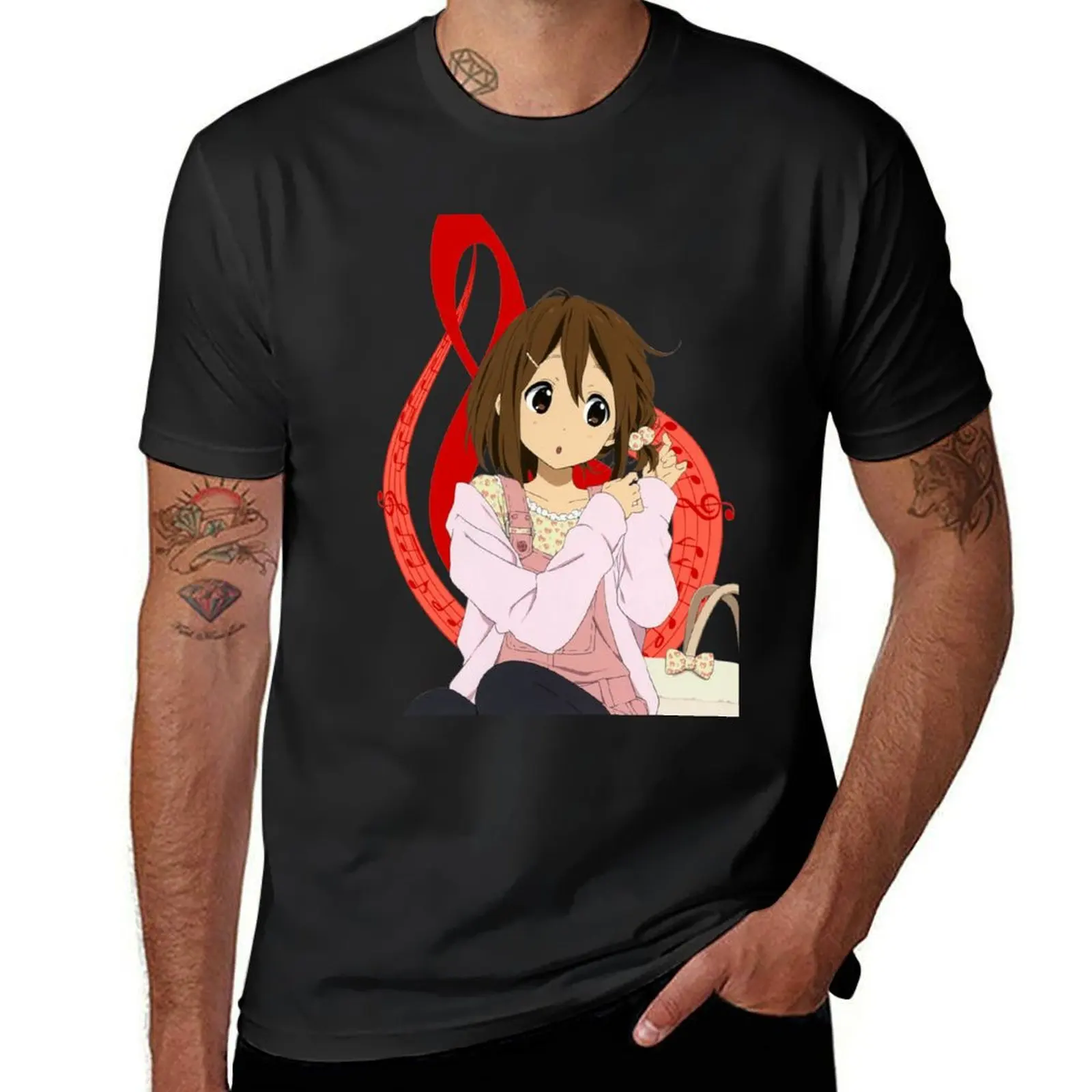 Anime K-ON Hirasawa Yui T-Shirt hippie clothes sweat mens t shirts pack