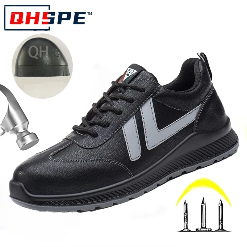 Chaussures de protection pour électricien isolées, Anti-écrasement et Anti-coup de couteau, quatre saisons, avec embout en acier résistant à l'huile