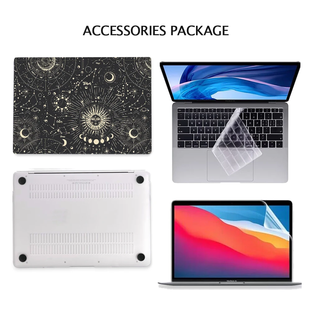 Imagem -04 - Estojo de Plástico Rígido para Macbook Air Pro m1 m2 Tampa do Chip m3 A2991 A2337 A2338 13 14 15 16 13.6 15.3