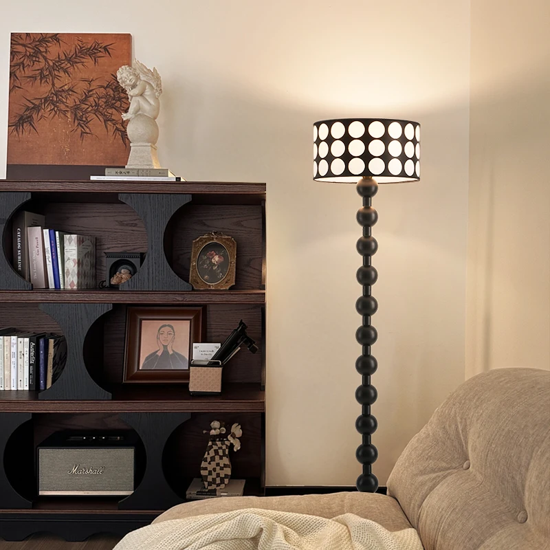 مصباح أرضي Wabi-Sabi الفرنسي لعام 2026 - إضاءة زن لمنتصف القرن لأجواء غرفة المعيشة/غرفة النوم الفاخرة #4