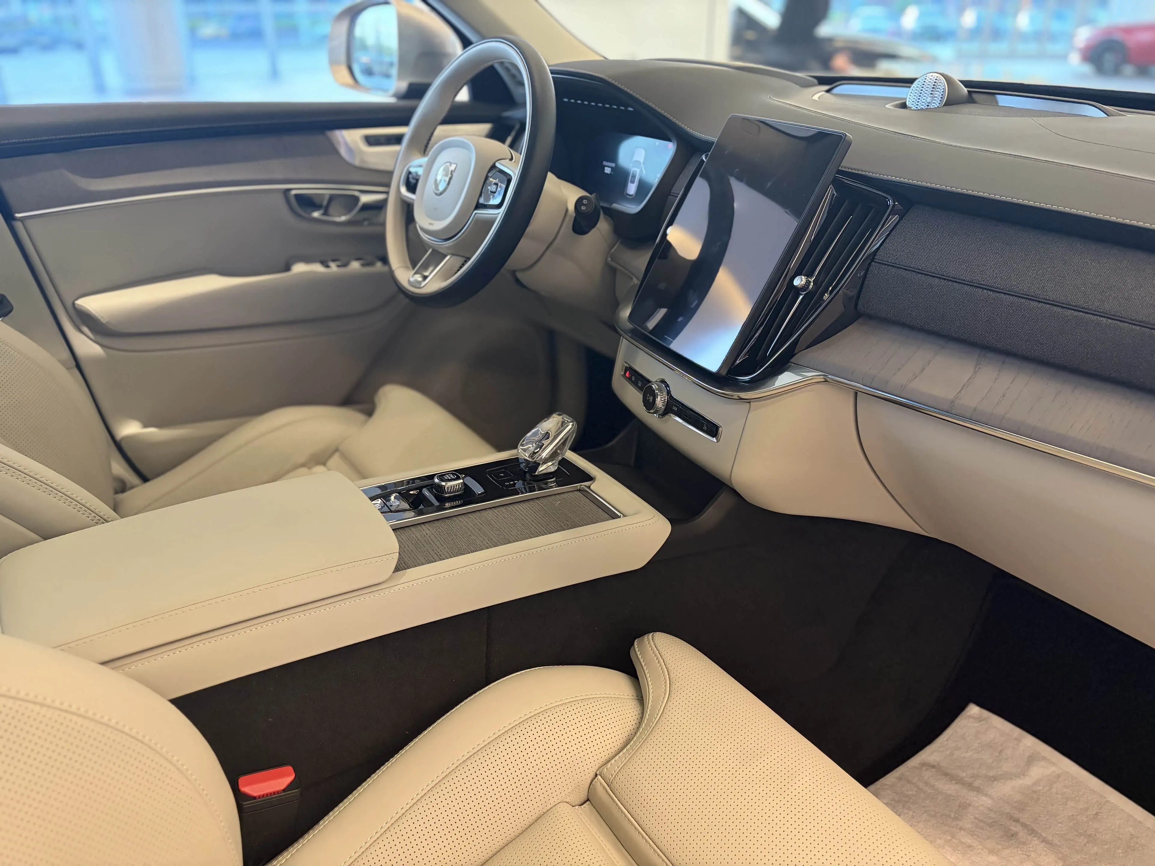 For volvo xc90 2025 5 Seats Custom Car Seat Covers Luxury Nappa Leather 100% Fit Interior Accessories 360° Full Cover