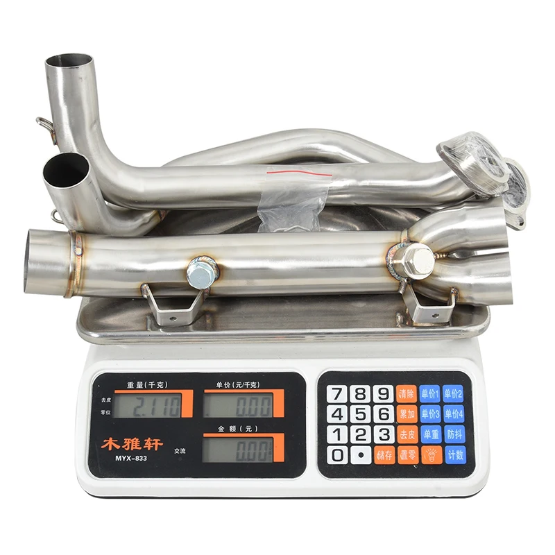 Slip On For BMW F900R F900XR 2020 2021 2022 2023 2024 Motorcycle Exhaust System Escape Front Link Pipe Connect Original Muffler