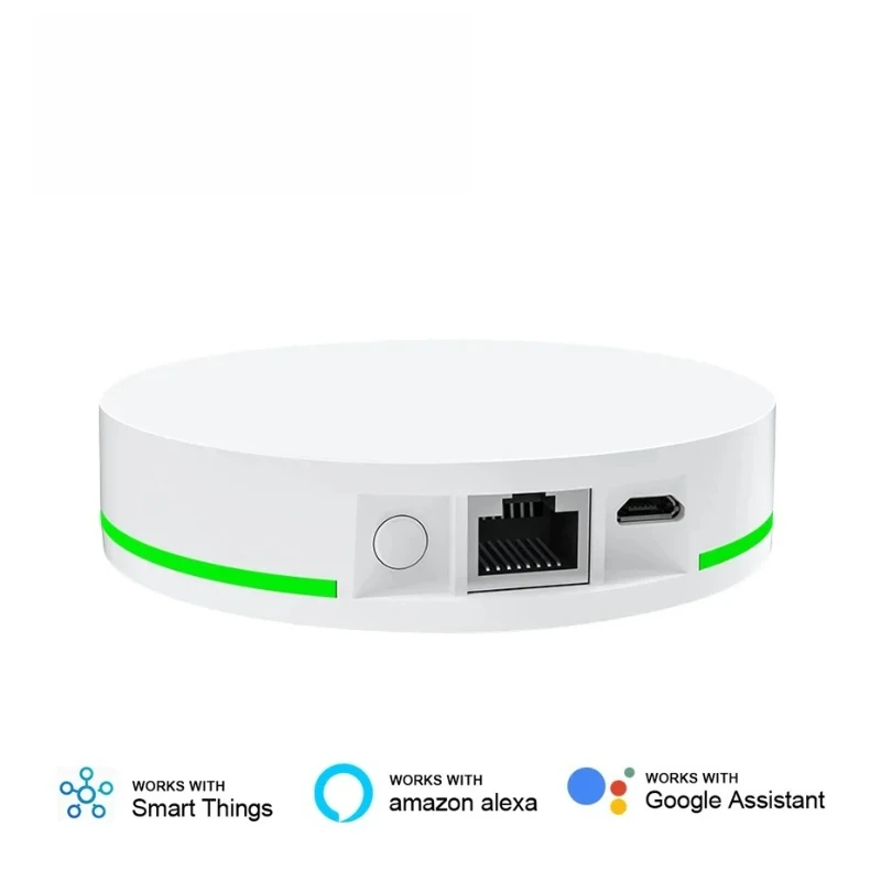 Tuya ZigBee 3.0 Smart Zigbee Hub Wired Gateway Bridge with Network Cable Smart Life Remote Control Works with Alexa Google Home