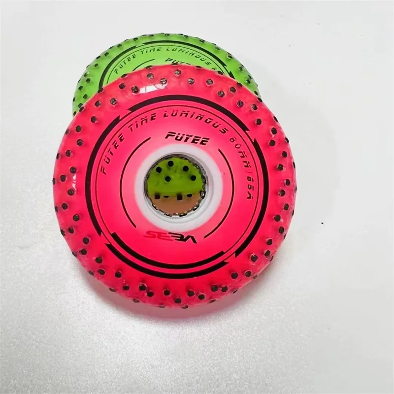 LED Spark SEBA Skates Wheel with PUYEE 85A Inline Slalom Skating Tires 72mm 76mm 80mm Full Meat 52 104 156 208 Firestones Flash