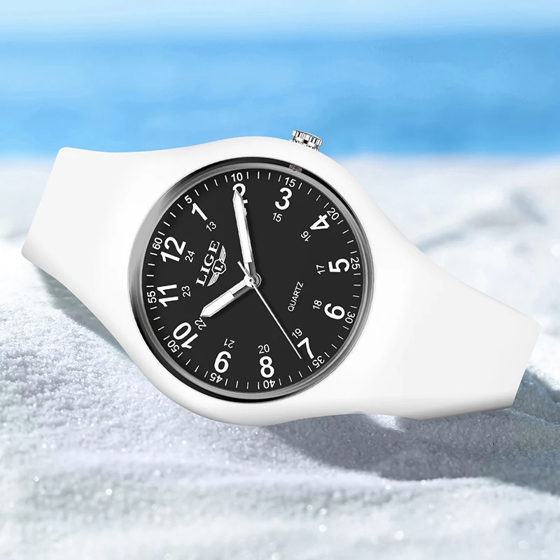 LUIK 2026 Eenvoudige Heren Horloges Voor Vrouwen Fashion Casual Quartz Horloges Waterdicht Lichtgevende Siliconen Horloge Dames Geschenken Reloj