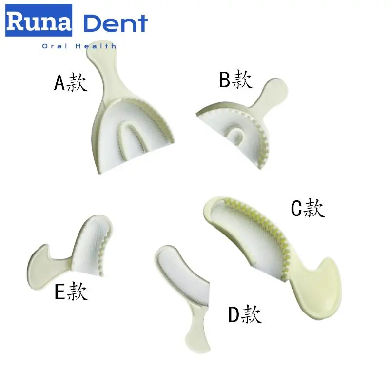 10Pcs/pack Reticular Netting Occlusal Denture Disposable Plastic Tooth Holder with Mesh Tray High Temperature Resistance