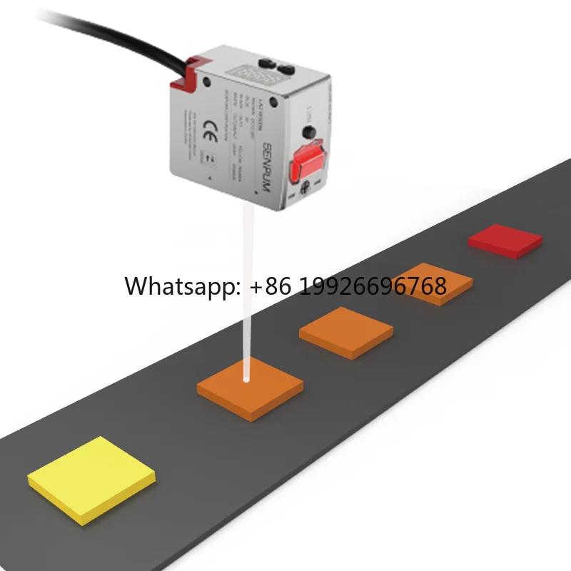 

High Precision RGB Color Sensor Industrial 2out Put Color Detection Mark Register Sensor for Bottle Sorting Machine