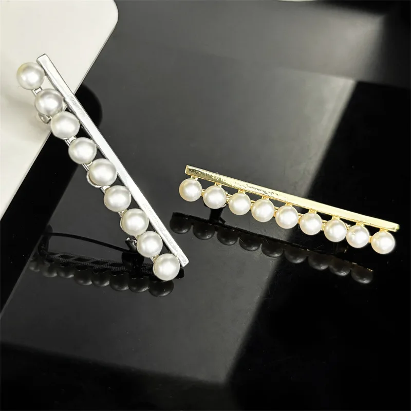 Fashion Workplace Versatile Balance Beam Brooch Elegant Freshwater Bead Neckline Needle Clothes and Hats Exquisite Accessories