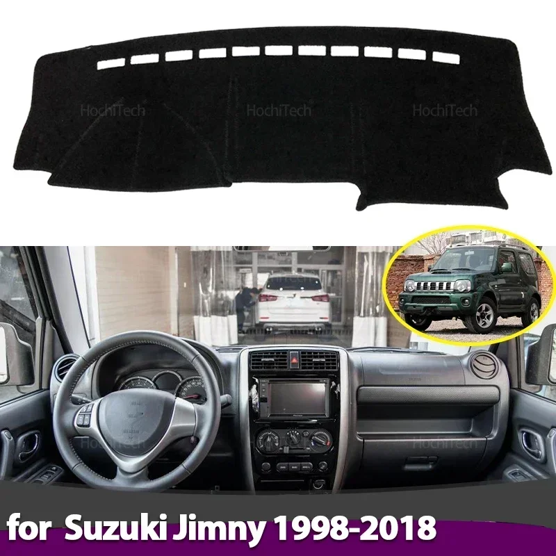High Quality Car Dashboard Cover Avoid Light Pad Instrument Panel Mat Case Carpets for Suzuki Jimny 1998-2018