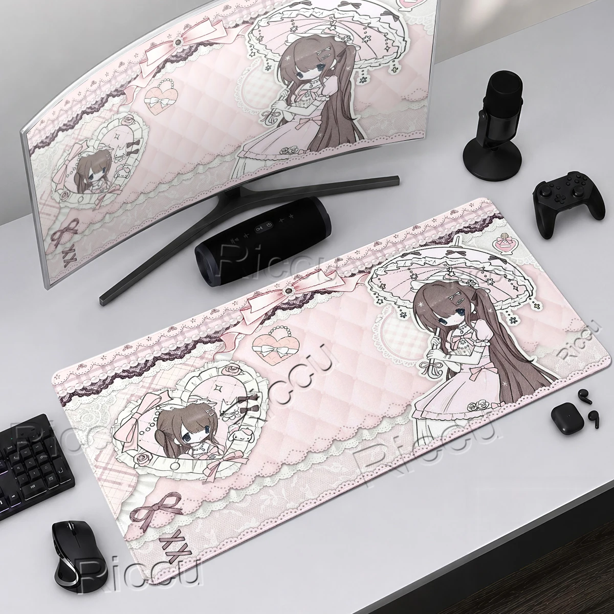 Pc Gaming Girl - Pretty Anime Girls Mouse Pad Notebook