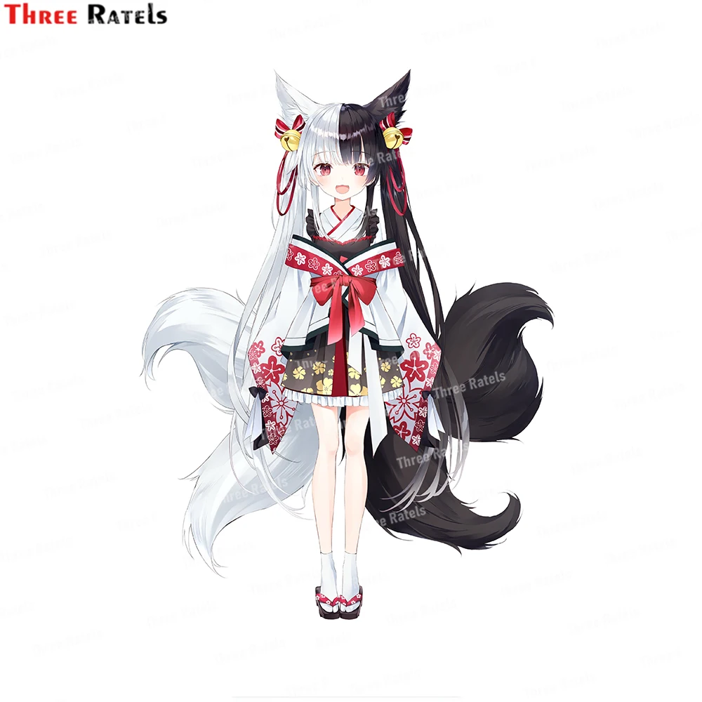 Three Ratels H902 Alice Mana Indie Virtual Youtuber Car External Decoration Sticker Auto Decals Vinyl Material Waterproof