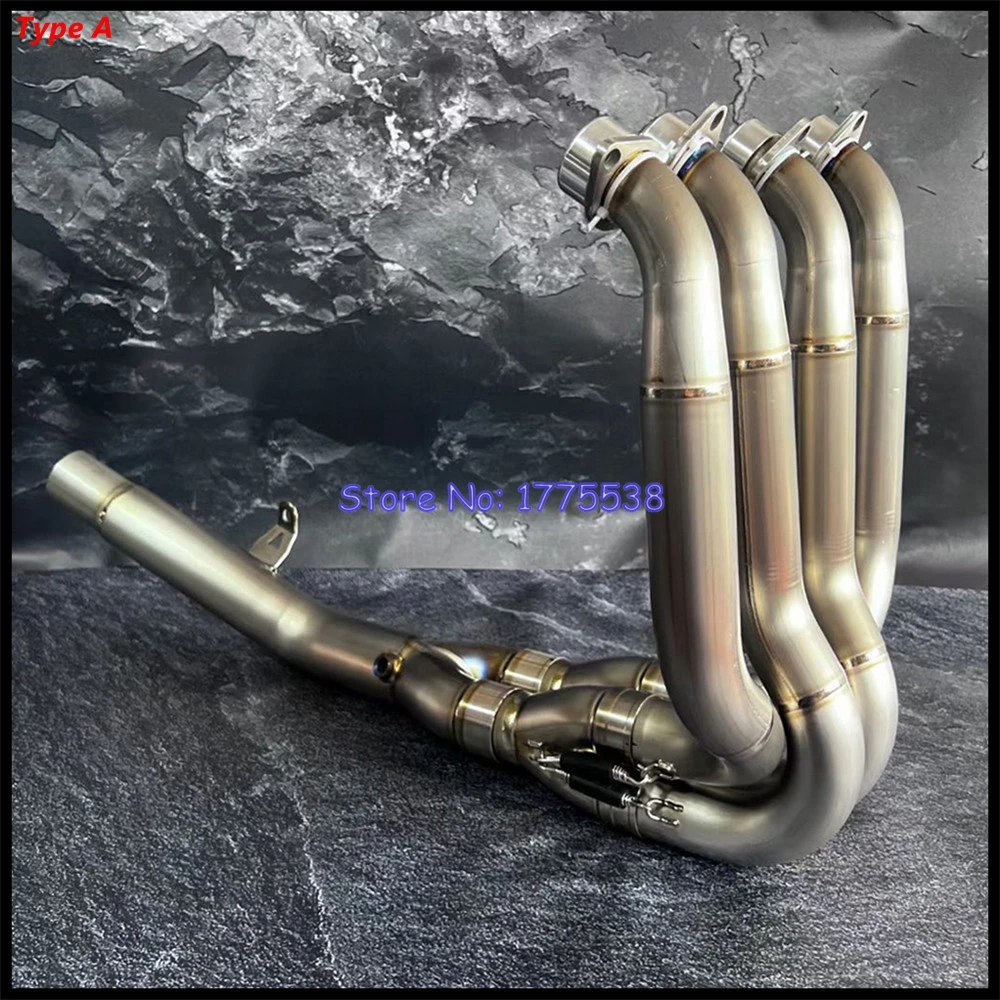 Titanium Alloy for Kawasaki ZH2 Z H2 2020-2023 ZH2 SE Z H2 SE 2021-2023 Motorcycle Exhaust System Header Collector Front Pipe