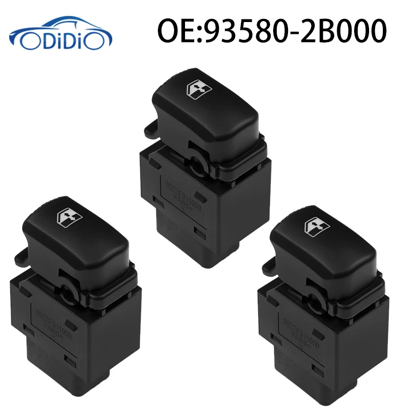 ODIDIO 93580-2B000 7 Pins Electric Window Single Button Switch 935802B000 For 2007- 2012 Hyundai Santa Fe