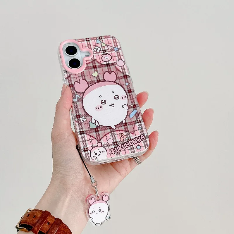 Anime Chiikawa Shisa Phone Case with Charm for Samsung Galaxy S26 S25Plus S25 FE S24Ultra 23Plus Anti-fall Comfortable Grip Slim