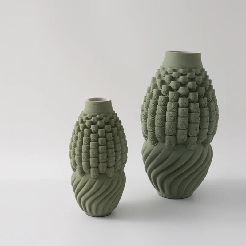 3D printing ceramic vase art decoration simple entrance flower ornament