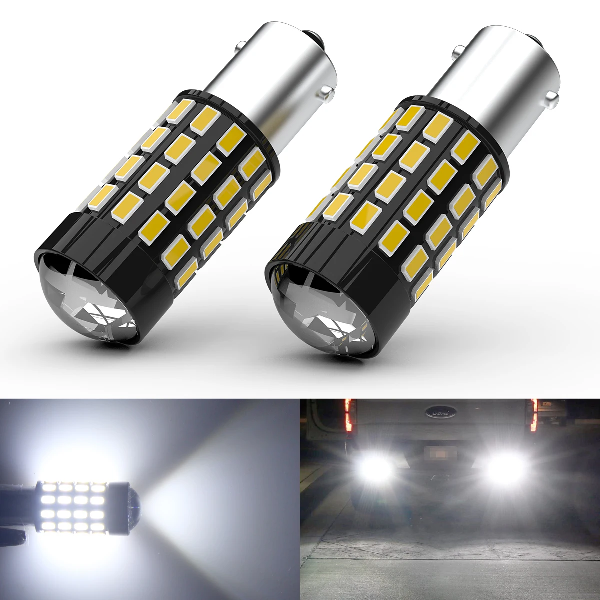 2x Canbus BAY9S H21W Led-lampen Auto Backup Lampen Reverse Lichter Für BMW F30 F31 F34 Ford Mondeo 3 Renault Clio 4 sitz Leon 5F MK3 – Detail 1