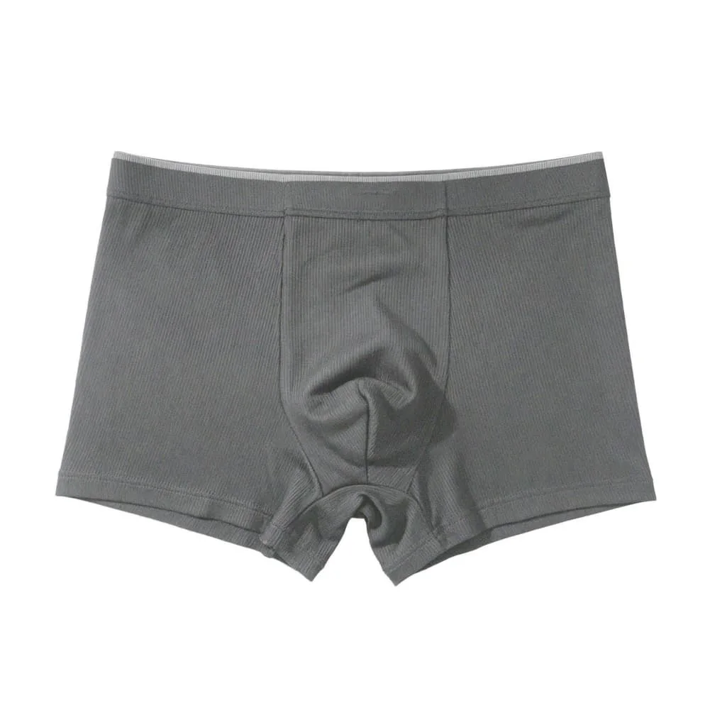 Man's Solid Breathable Underwear Cotton U Pouch Design Boxer Soft Underpants Men's Panties Set Boxer Shorts Underwear