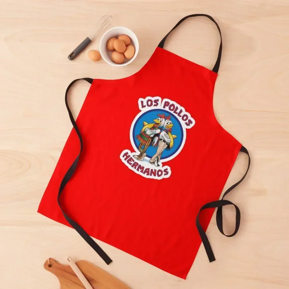 

Los Pollos Hermanos Accurate Colors Costume Apron with personal logo Custom kitchen woman Kitchen Chef Apron