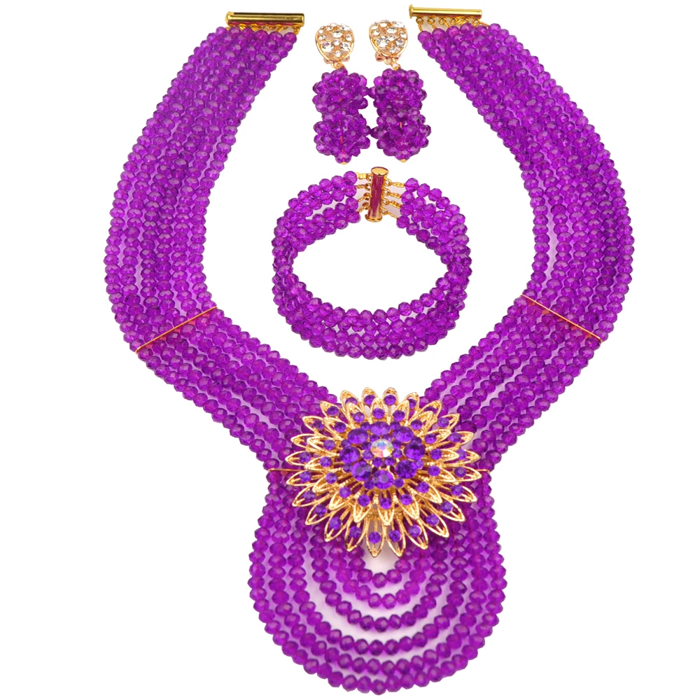 

Jewellery Nigerian Bride Necklace Crystal African wedding jewellery