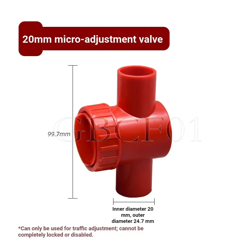 20/25~40mm PVC Regulating Valve Aquarium Tank Throttle Valve Accessory Garden Irrigation Precision Flow Control Of Sluice Valve