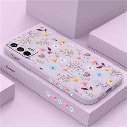 Luxury Fashion Flower Leaf Phone Case For OPPO Realme GT Master GT NEO2 XT GT2 Q5 Q3 Pro X2 K5 K9 Silicone Shockproof Soft Cover