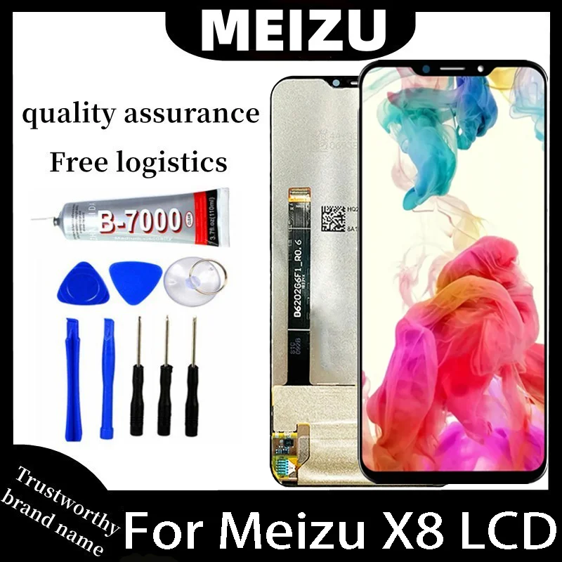 

6.2" For Meizu X8 X 8 LCD Display Touch Screen Digitizer Assembly Replacement Parts For Meizu X 8 X8 M852H M852Q LCDs With Frame