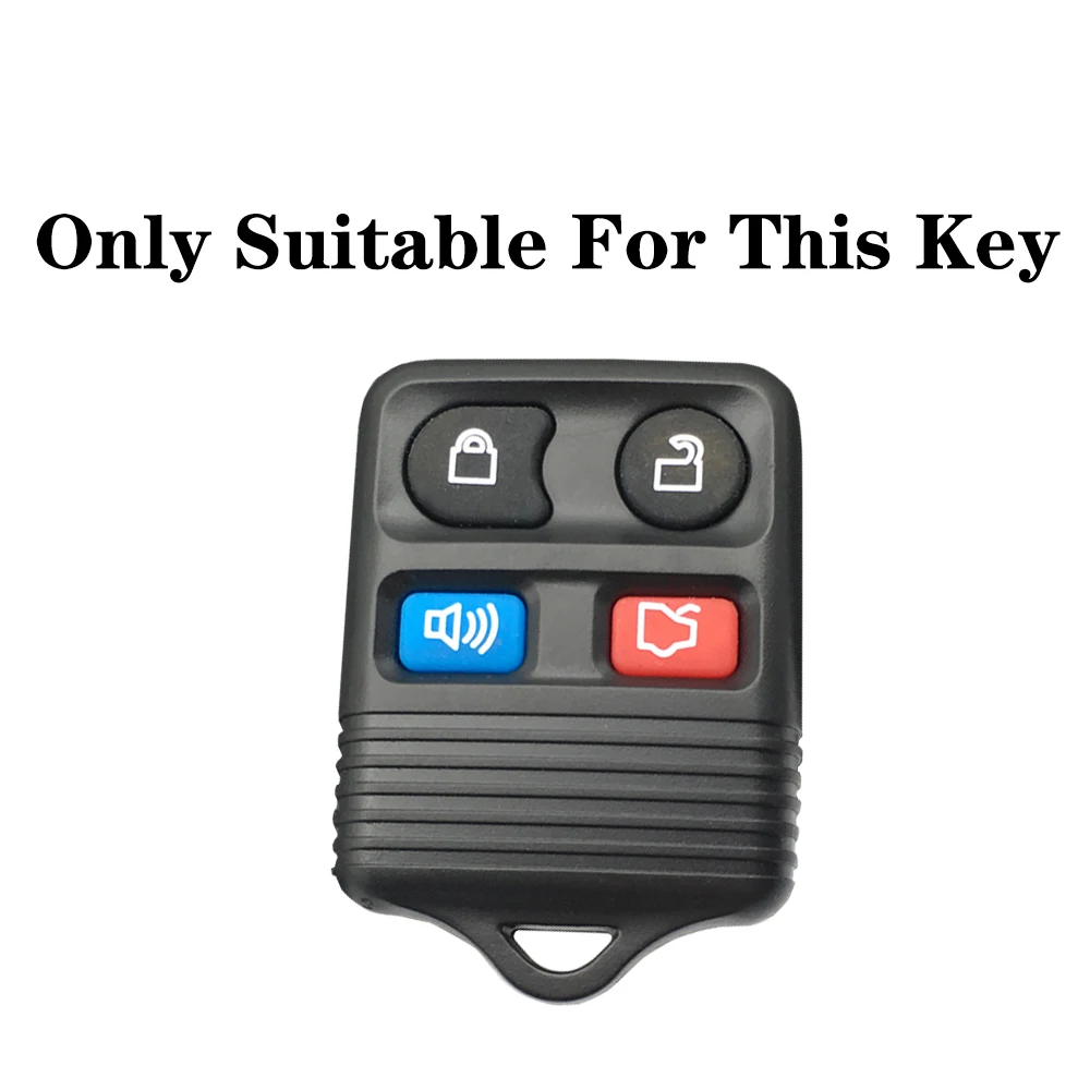 2025 جودة عالية 3/4 أزرار غطاء مفتاح السيارة الألياف سيليكون لفورد إسكيب F 150 اكسبلورر 2001 - 2007 #3