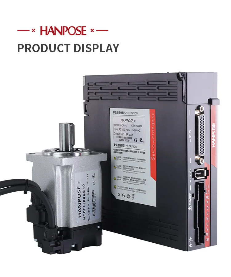 60SS40-ASD240 Servomotor-Antriebskit AC200-240V + 3M Encoderkabel für Servo Holzbearbeitungsfräser – Detail 7