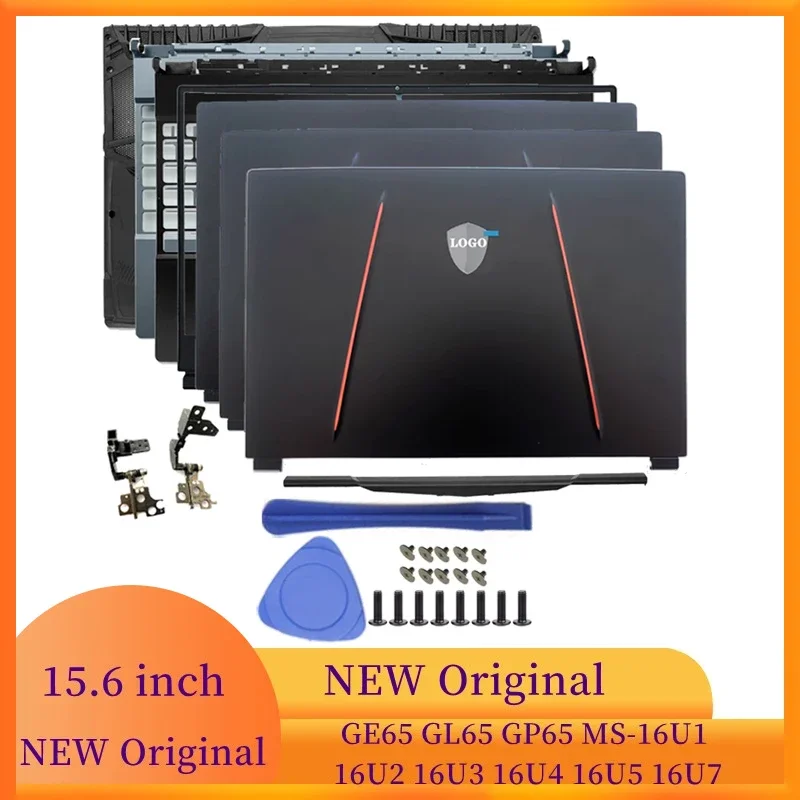 NEW for MSI GE65 GL65 GP65 MS-16U1 16U2 16U3 16U4 16U5 16U7 Laptops LCD Back Cover Front Frame Hinges Cover Palmrest Bottom Case