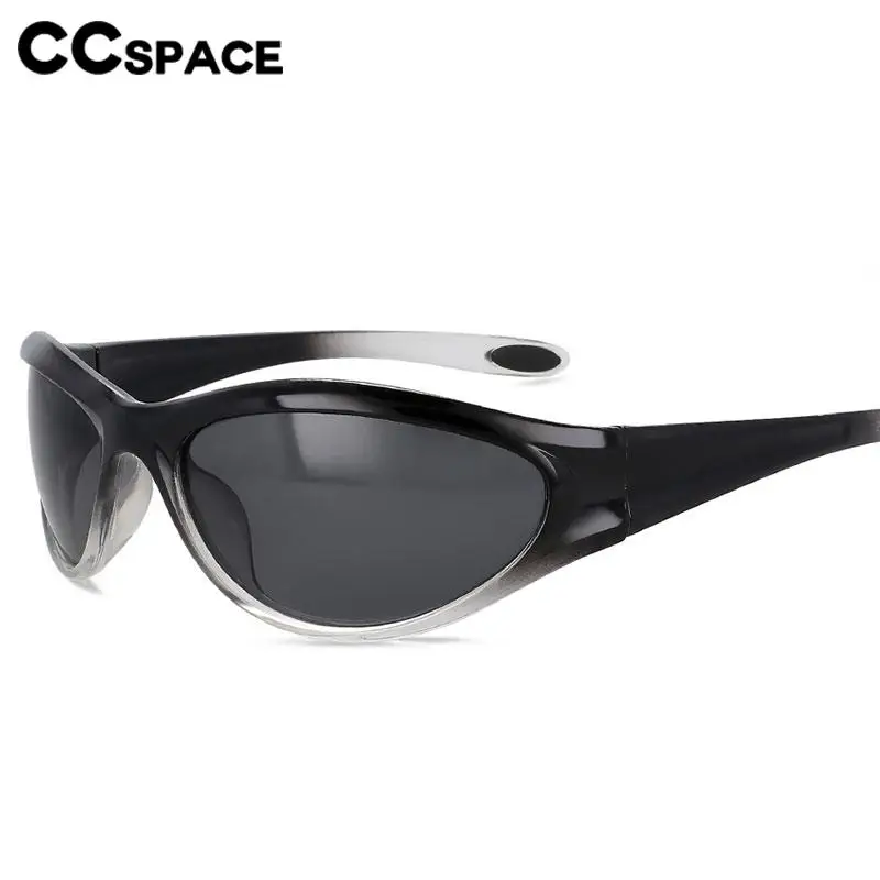 56649 New Punk Sport Sunglasses Men Women Fashion Gradient Color Mirror Face Goggles Driver Glasses Riding Eyewear Uv400